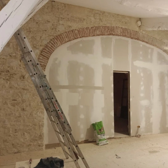 Placo sur rénovation