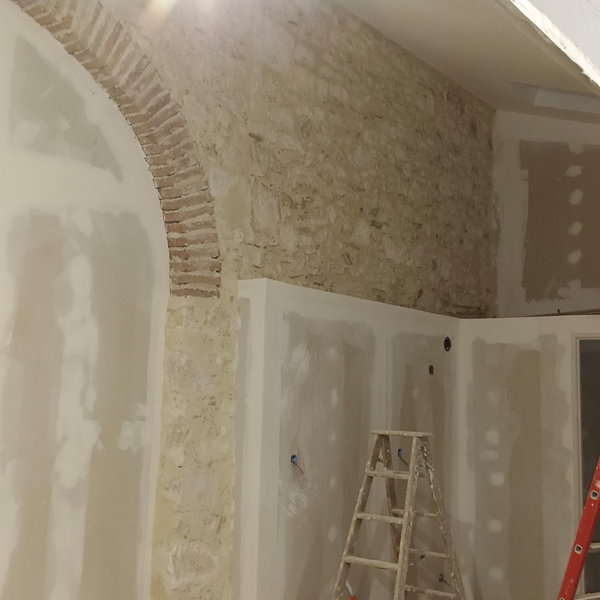 Placo sur rénovation